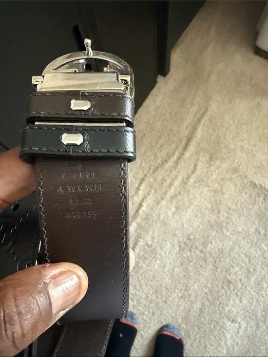 Gucci Other - Gucci Men’s Brown Leather Belt with Silver-Tone Buckle